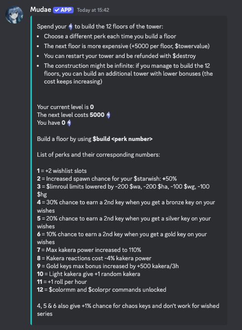 tower floors bonuses